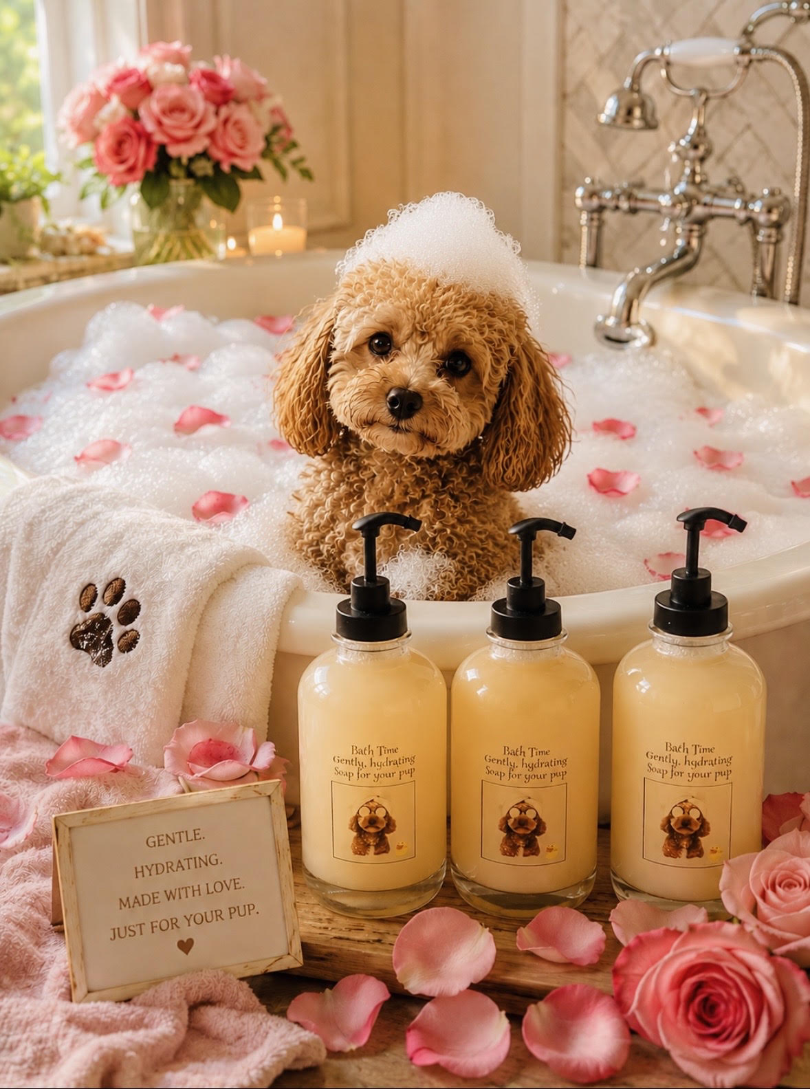 ROSE PETAL DOG SHAMPOO